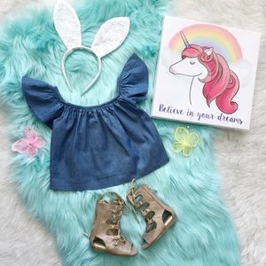 Over the shoulder baby top